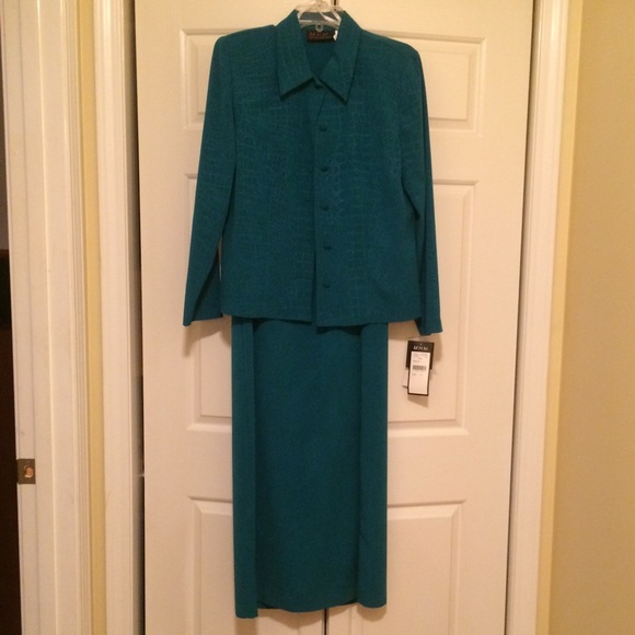 Brand new teal jacket dress.