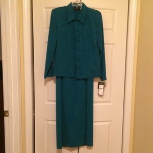 Brand new teal jacket dress.