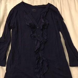 Long sleeve purple tee