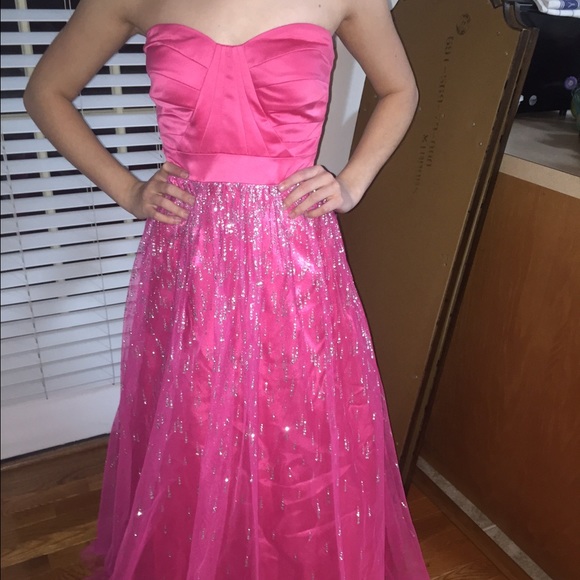 Pink prom dress