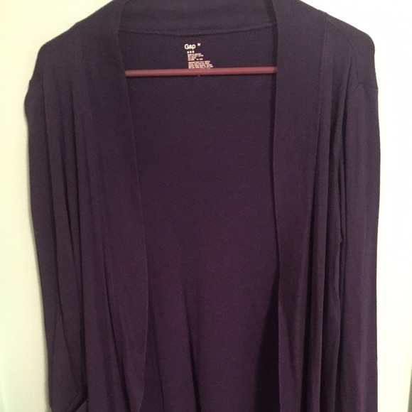 Eggplant cardigan