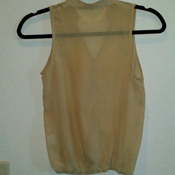 Tan Sheer Top - Picture 2 of 3