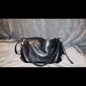 Black faux leather, purse/bag by Relic.