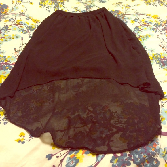 Black high low forever 21 skirt
