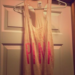 VS PINK tank with sequins never worn