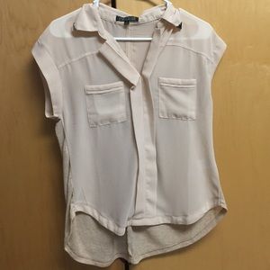 Beige blouse with gold