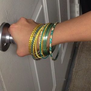 Beautiful Colorful Bangle Bracelets.