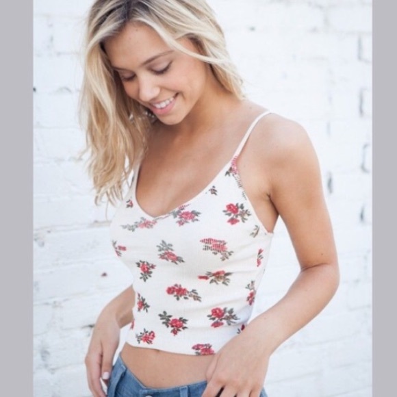 Brandy Melville Floral Crop Top🌹