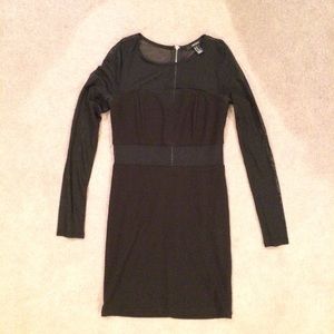 Black bodycon dress