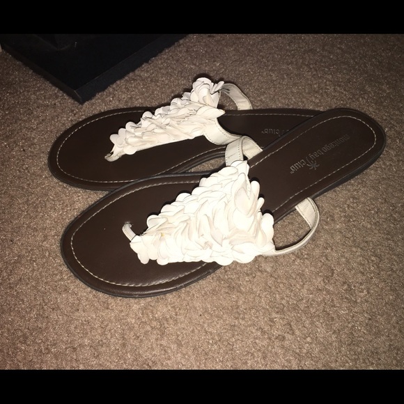 White Flip Flops