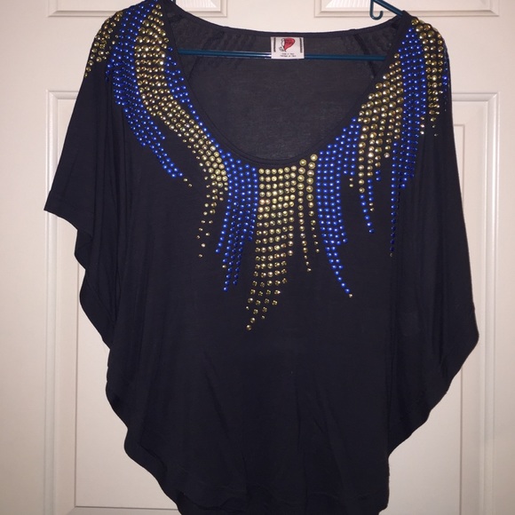 Free People Jeweled Shirt