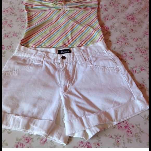 XHILARATION WHITE CHINOS CARGO 7 JR - Picture 2 of 4