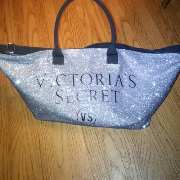 Victoria secret limited glitter weekend tote