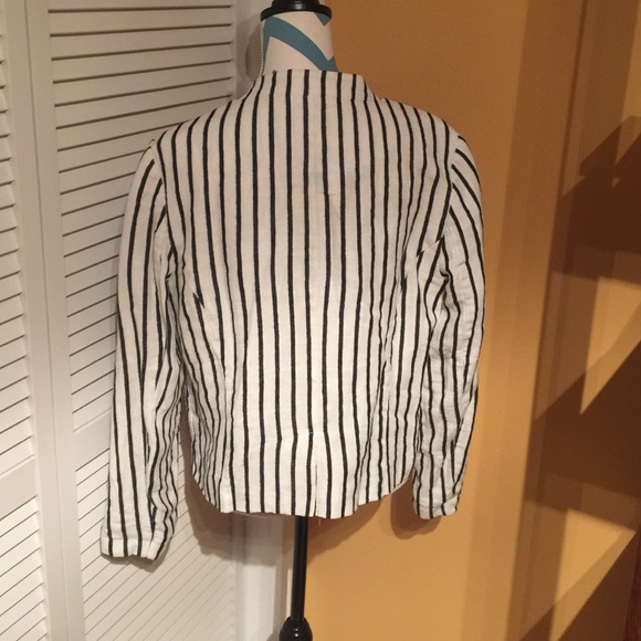 LOFT Linen Open Blazer - Picture 4 of 4