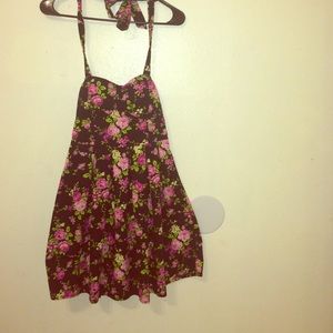Floral Dress, Tie-back