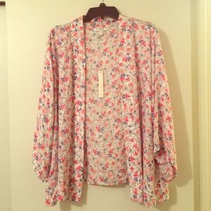 LC Lauren Conrad flowered jacket