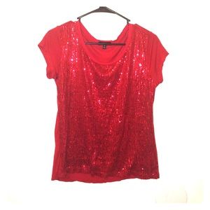 Red sequined Blouse