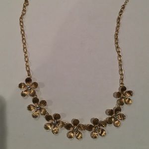 Gold statement necklace