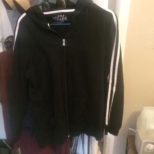 Zip up hooded sweatshirt