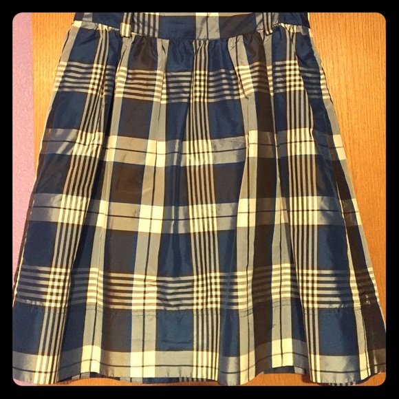 J.Crew Silk Plaid Skirt