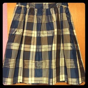 J.Crew Silk Plaid Skirt