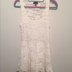 Cream/white lace Aritzia dress! See through back