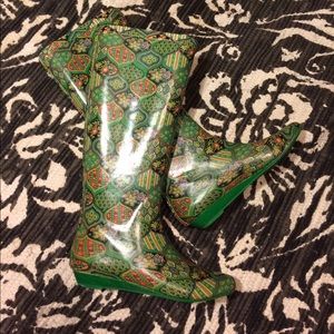 Jeffery Campbell Kelly Green Rain Boots☘🌈☔️
