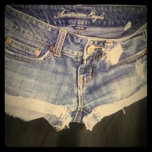 American Eagle distressed shorts size: 0
