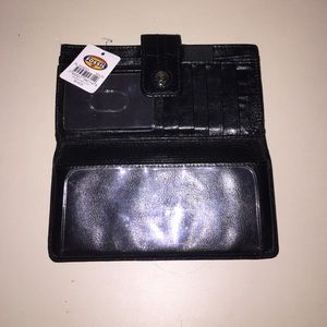 Fossil leather wallet