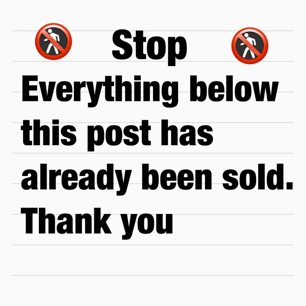 🚷 Sold Already 🚷