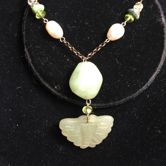 Jade color necklace