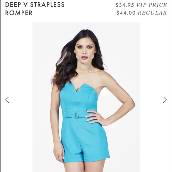 JustFab deep v romper