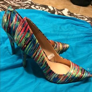 Multi Colored Pointy Heels