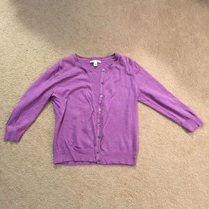 Purple cardigan for your spring wardrobe!