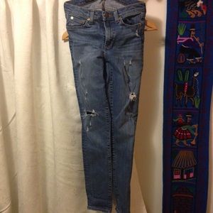 Mid rise toothpick JCrew jeans