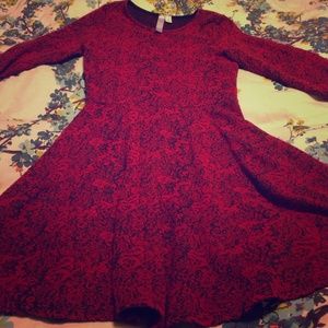 Beautiful red and black 50s style dress
