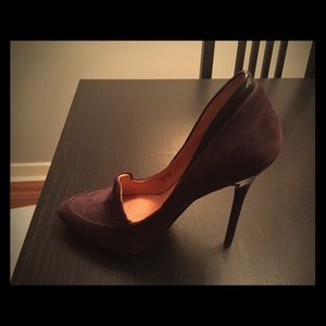 LAMB suede and leather pumps, worn twice.