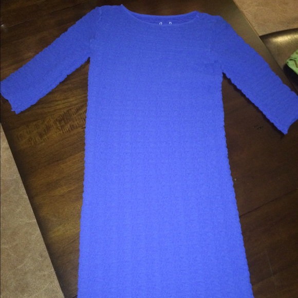 Tees by Tina 3/4 sleeve crinkle dress