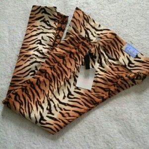 Pink tiger yoga pant leggings