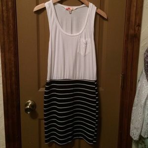 Black and white tank dress