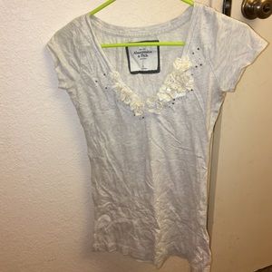 Abercrombie and Fitch v-neck with flowers