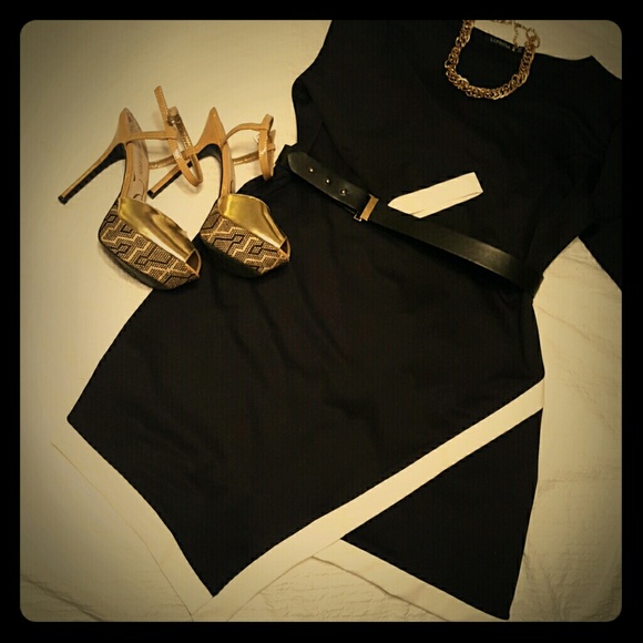 Black and white dress