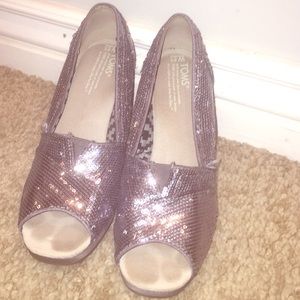 Tom glitter wedges
