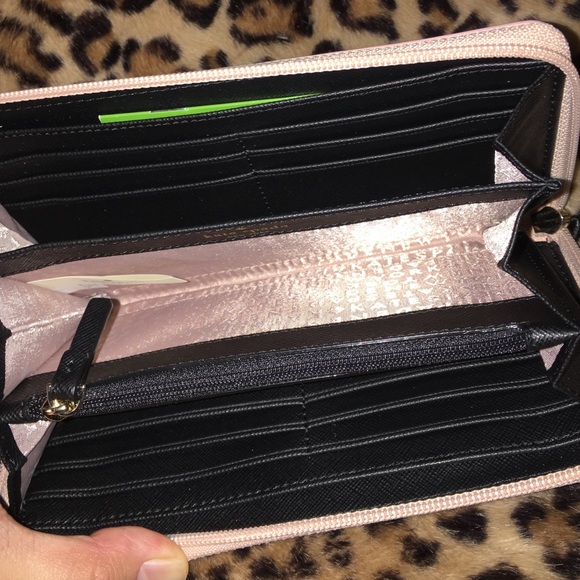SOLD on MERC-Kate Spade Rose Gold Wallet - Picture 2 of 4