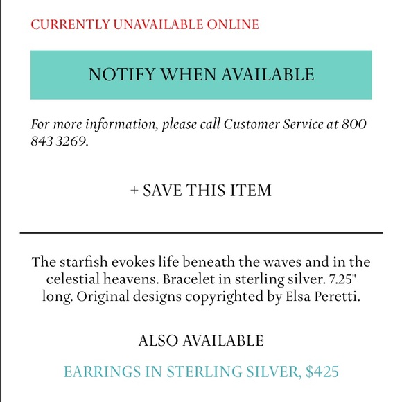 Tiffany Elsa Peretti Starfish Bracelet - Picture 2 of 3