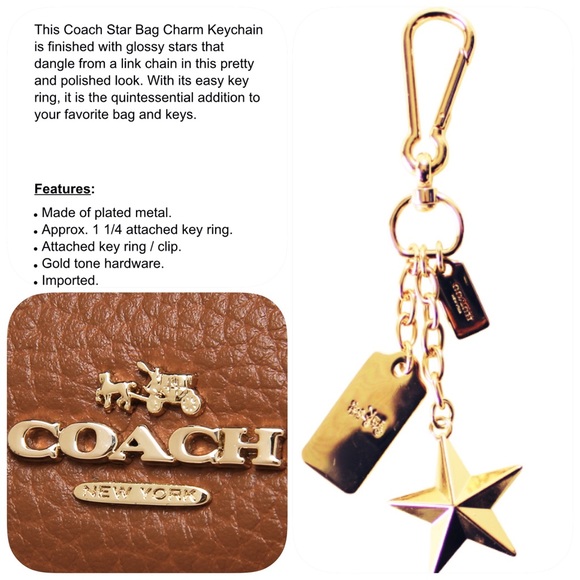 Big Coach Gold Star Keychain - Picture 3 of 3