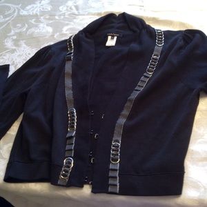 Cute black sweater jacket.