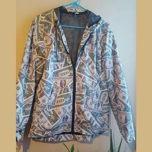 Money print windbreaker