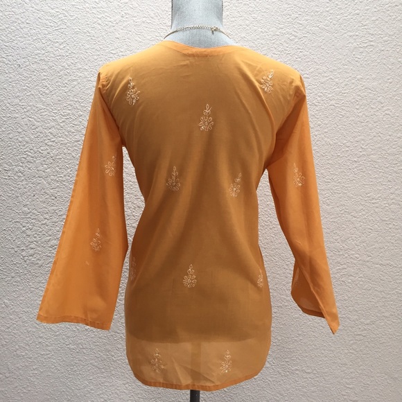Handmade hand-embroidered tunic (made in India) - Picture 3 of 3