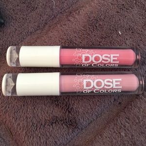 Set of 2 DOSE OF COLORS LIPGLOSS - LIQUID LIPSTICK